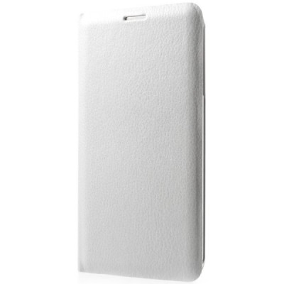 Samsung Galaxy J7 2017 (J730) baltas odinis atverčiamas Flip Wallet dėklas - piniginė / Priedai.lt