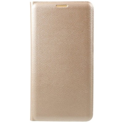 Samsung Galaxy J7 2017 (J730) auksinis odinis atverčiamas Flip Wallet dėklas - piniginė / Priedai.lt