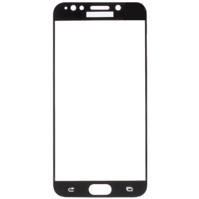 Samsung Galaxy J7 2017 (J730) „Calans“ 9H Tempered Glass sustiprintos apsaugos juodas pilnai dengiantis apsauginis ekrano stikla