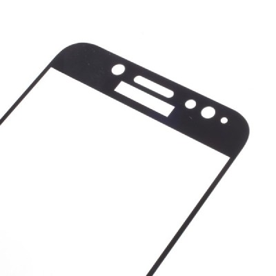 Samsung Galaxy J7 2017 (J730) „Calans“ 9H Tempered Glass sustiprintos apsaugos juodas pilnai dengiantis apsauginis ekrano stikla
