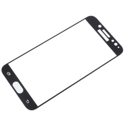 Samsung Galaxy J7 2017 (J730) „Calans“ 9H Tempered Glass sustiprintos apsaugos juodas pilnai dengiantis apsauginis ekrano stikla