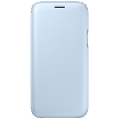 Samsung Galaxy J5 2017 (J530) originalus Wallet Cover atverčiamas šviesiai mėlynas odinis dėklas - piniginė / Priedai.lt