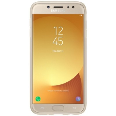 Samsung Galaxy J7 2017 (J730) kieto silikono TPU auksinis dėklas - nugarėlė / Priedai.lt