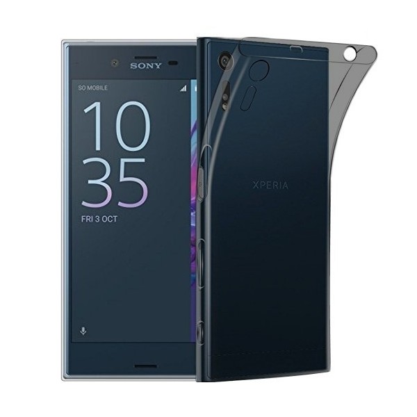 Ploniausias TPU skaidrus dėklas - pilkas (Xperia XZ / XZs)