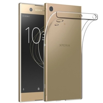 Sony Xperia XA1 skaidrus (permatomas) silikoninis TPU ploniausias pasaulyje bespalvis dėklas / Priedai.lt