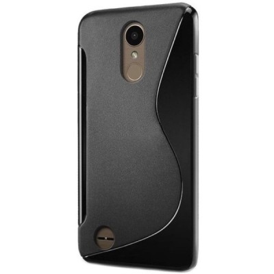 LG K8 2017 (X240, M200N) „S-Line“ kieto silikono TPU juodas dėklas - nugarėlė / Priedai.lt