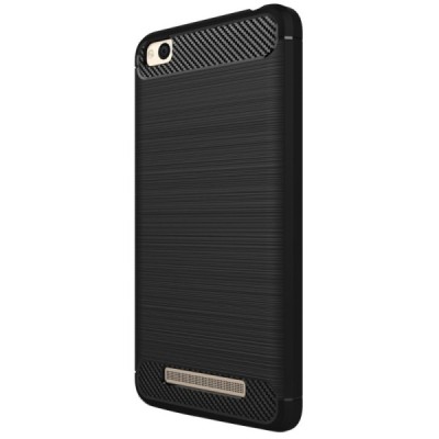 Xiaomi Redmi 4A „Carbon“ kieto silikono TPU juodas dėklas - nugarėlė / Priedai.lt