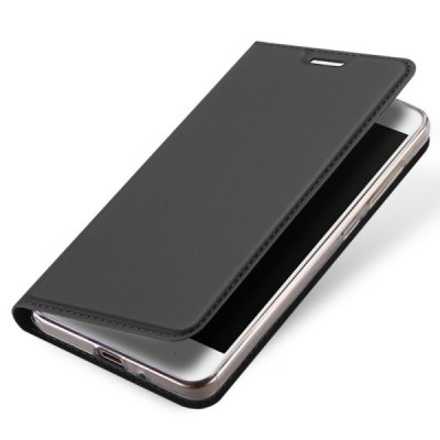 „Dux Ducis“ Skin serijos Xiaomi Redmi 4A juodas odinis atverčiamas dėklas / Priedai.lt