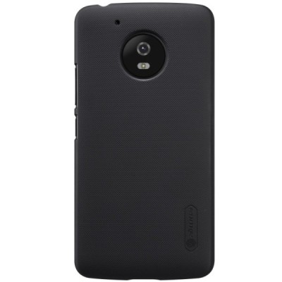 Motorola Moto G 5 kartos (Gen 5) Nillkin Frosted Shield juodas plastikinis dėklas + apsauginė ekrano plėvelė / Priedai.lt