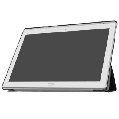 Lenovo Tab410 Plus (TB-X704F) atverčiamas juodas odinis dėklas (sulankstomas) / Priedai.lt