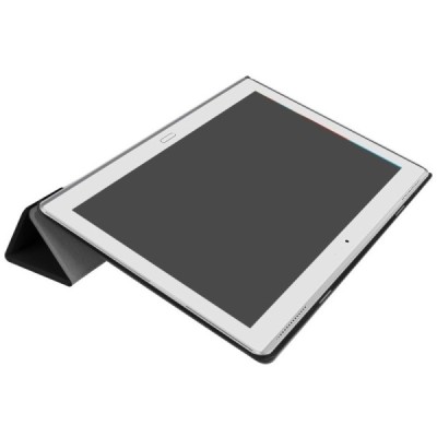Lenovo Tab410 Plus (TB-X704F) atverčiamas juodas odinis dėklas (sulankstomas) / Priedai.lt