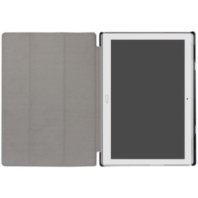 Lenovo Tab410 Plus (TB-X704F) atverčiamas baltas odinis dėklas (sulankstomas) / Priedai.lt