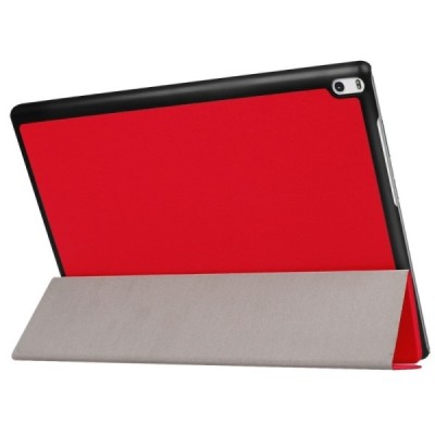 Lenovo Tab410 Plus (TB-X704F) atverčiamas raudonas odinis dėklas (sulankstomas) / Priedai.lt