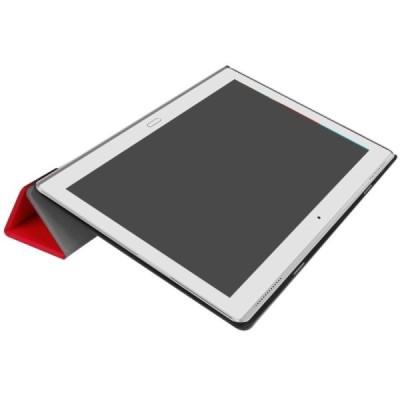 Lenovo Tab410 Plus (TB-X704F) atverčiamas raudonas odinis dėklas (sulankstomas) / Priedai.lt