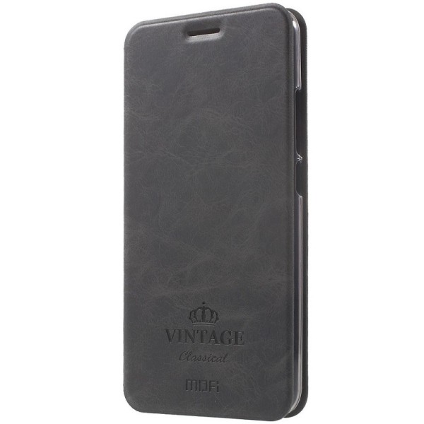 „Mofi“ Vintage atverčiamas dėklas - juodas (m5 note)
