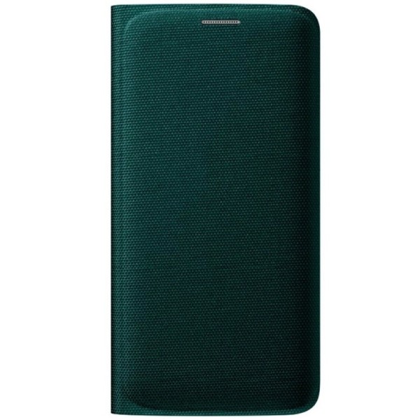 „Samsung“ Flip Wallet Cover atverčiamas dėklas - žalias (Galaxy S6 Edge)