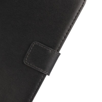 Motorola Moto G 5 kartos (Gen 5) atverčiamas juodas odinis Casual dėklas - piniginė / Priedai.lt