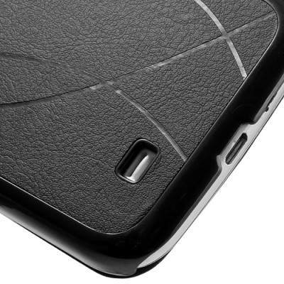 „Fimor“ atverčiamas juodas Samsung Galaxy S4 dėklas - dangtelis / Priedai.lt