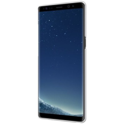 Nillkin Frosted Shield Samsung Galaxy Note 8 (N950F) baltas plastikinis dėklas + apsauginė ekrano plėvelė / Priedai.lt