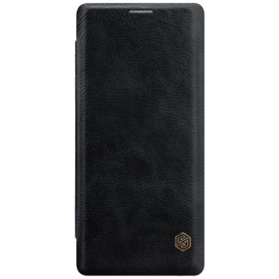 Prabangus „Nillkin“ Qin serijos juodas odinis atverčiamas Samsung Galaxy Note 8 (N950F) dėklas / Priedai.lt