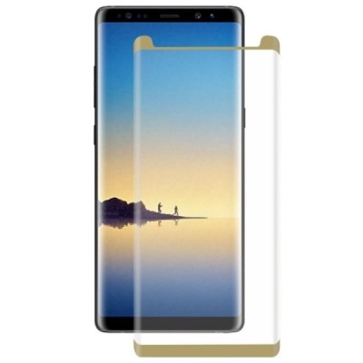Samsung Galaxy Note 8 (N950F)  „Hat-Prince“ 9H Tempered Glass sustiprintos apsaugos auksinis pilnai dengiantis apsauginis ekrano