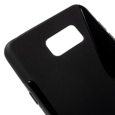 Samsung Galaxy Note 5 (N920) „S-Line“ kieto silikono TPU juodas dėklas - nugarėlė / Priedai.lt