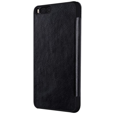 Prabangus „Nillkin“ Qin serijos juodas odinis atverčiamas Xiaomi Mi 6 dėklas / Priedai.lt