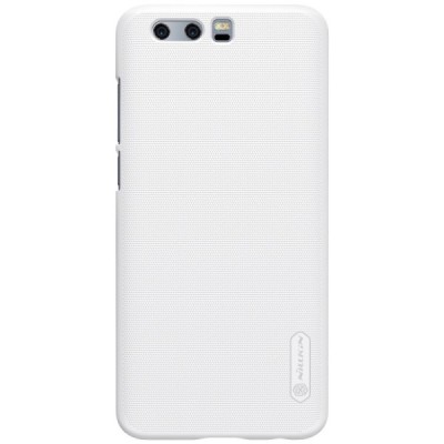 Huawei Honor 9 (Honor 9 Prmium) Nillkin Frosted Shield baltas plastikinis dėklas + apsauginė ekrano plėvelė / Priedai.lt