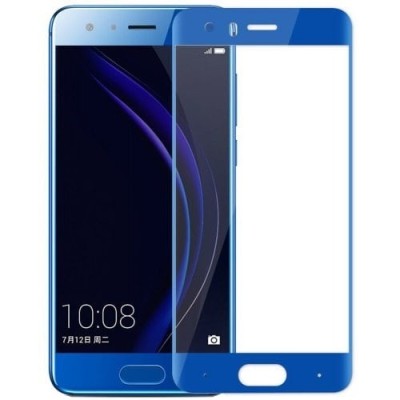 Huawei Honor 9 (Honor 9 Pemium) „Mocolo“ 9H Tempered Glass sustiprintos apsaugos mėlynas pilnai dengiantis apsauginis ekrano sti
