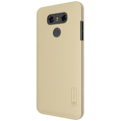 LG G6 (H870) auksinis plastikinis dėklas + Nillkin ekrano plėvelė / Priedai.lt