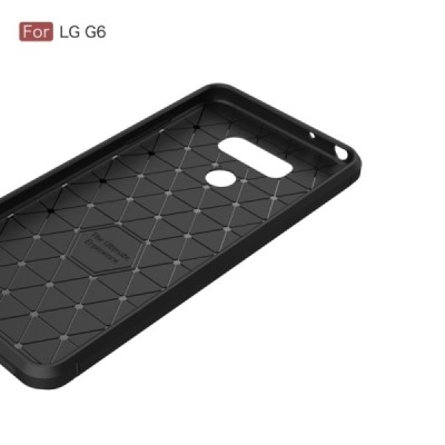LG G6 (H870) kieto silikono TPU juodas dėklas - nugarėlė / Priedai.lt