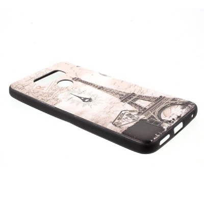 LG G6 (H870) spalvotas kieto silikono TPU dėklas (nugarėlė) - Eifelis / Priedai.lt