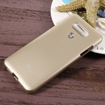 LG G6 (H870) auksinis Mercury kieto silikono (TPU) dėklas / Priedai.lt
