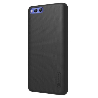 Xiaomi Mi 6 Nillkin Frosted Shield juodas plastikinis dėklas + apsauginė ekrano plėvelė / Priedai.lt