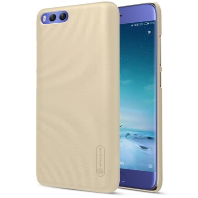 Xiaomi Mi 6 Nillkin Frosted Shield auksinis plastikinis dėklas + apsauginė ekrano plėvelė / Priedai.lt