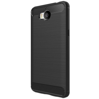 Huawei Y5 2017 (Y5 III) / Y6 2017 kieto silikono TPU juodas dėklas - nugarėlė / Priedai.lt