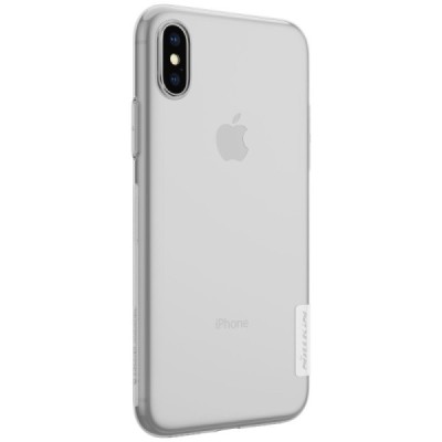Apple iPhone X (iPhone Xs) Nillkin Nature plonas skaidrus (permatomas) silikoninis TPU bespalvis dėklas / Priedai.lt