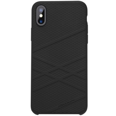 Nillkin Flex Apple iPhone X (iPhone Xs) juodas kieto silikono dėklas / Priedai.lt