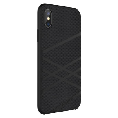 Nillkin Flex Apple iPhone X (iPhone Xs) juodas kieto silikono dėklas / Priedai.lt
