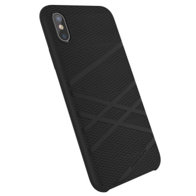 Nillkin Flex Apple iPhone X (iPhone Xs) juodas kieto silikono dėklas / Priedai.lt