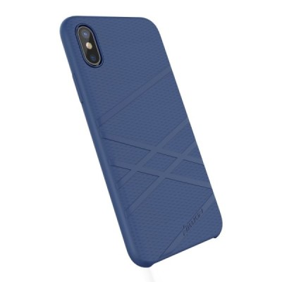 Nillkin Flex Apple iPhone X (iPhone Xs) mėlynas kieto silikono dėklas / Priedai.lt