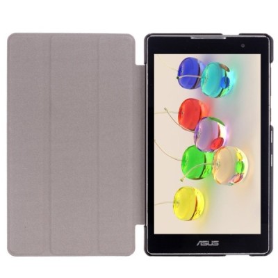 Asus ZenPad C 7.0 (Z170C) atverčiamas raudonas odinis dėklas - knygutė / Priedai.lt