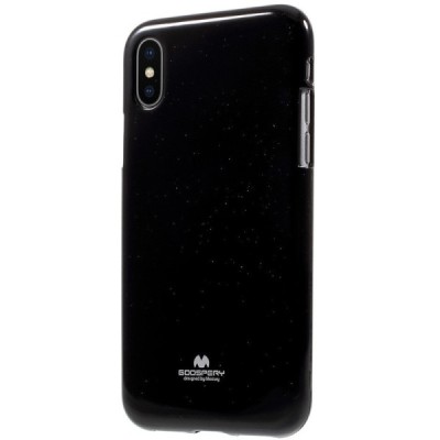 Apple iPhone X (iPhone Xs) Mercury juodas kieto silikono TPU dėklas - nugarėlė / Priedai.lt