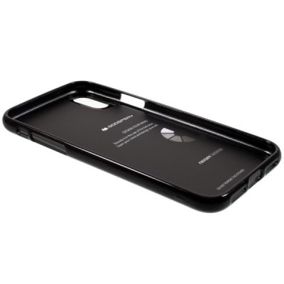 Apple iPhone X (iPhone Xs) Mercury juodas kieto silikono TPU dėklas - nugarėlė / Priedai.lt
