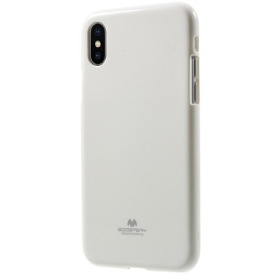 Apple iPhone X (iPhone Xs) Mercury baltas kieto silikono TPU dėklas - nugarėlė / Priedai.lt
