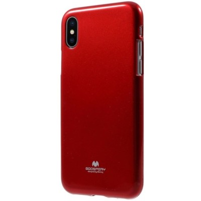 Apple iPhone X (iPhone Xs) Mercury raudonas kieto silikono TPU dėklas - nugarėlė / Priedai.lt
