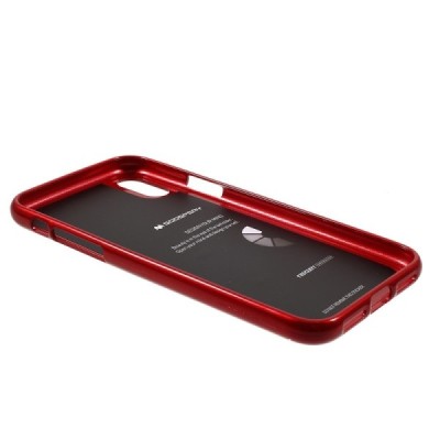 Apple iPhone X (iPhone Xs) Mercury raudonas kieto silikono TPU dėklas - nugarėlė / Priedai.lt