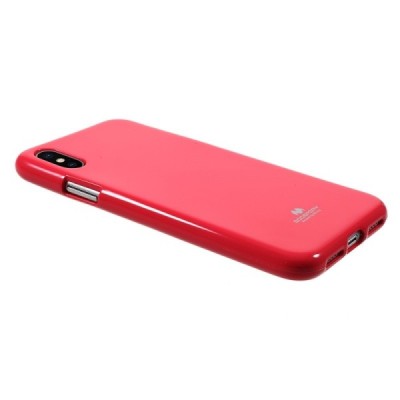 Apple iPhone X (iPhone Xs) Mercury tamsiai rožinis kieto silikono TPU dėklas - nugarėlė / Priedai.lt