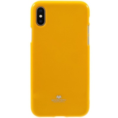 Apple iPhone X (iPhone Xs) Mercury geltonas kieto silikono TPU dėklas - nugarėlė / Priedai.lt