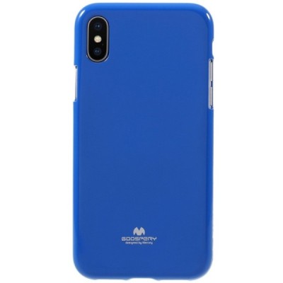 Apple iPhone X (iPhone Xs) Mercury tamsiai mėlynas kieto silikono TPU dėklas - nugarėlė / Priedai.lt
